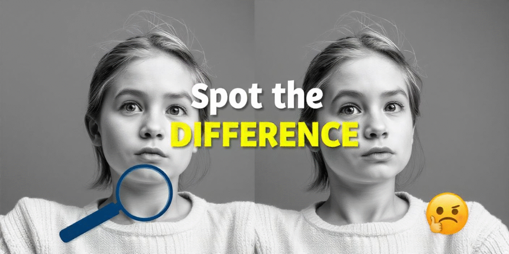 Spot the difference quiz